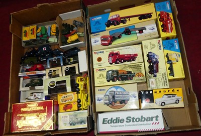 Lot 1521 - Two boxes of mixed diecast to include Matchbox...