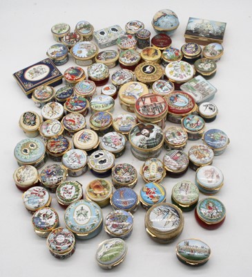 Lot 606 - A large collection of loose enamelled pill...