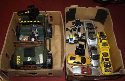 Lot 717 - An Action Man model Jeep; together with...