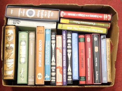 Lot 734 - A box of Folio Society books to include George...