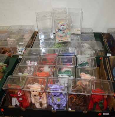 Lot 745 - Two boxes of 24 Ty Beanie Babies, each housed...