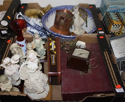 Lot 749 - Two boxes of miscellaneous items to include...