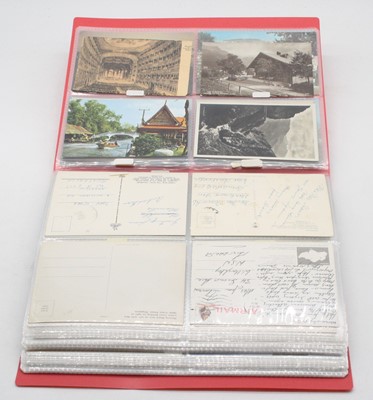 Lot 629 - An album of world postcards, Edwardian and...