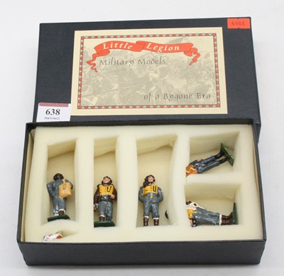 Lot 638 - A boxed set of six Little Legion military...