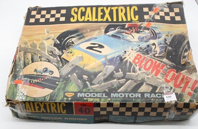 Lot 640 - A boxed Scalextric model motor racing set 40