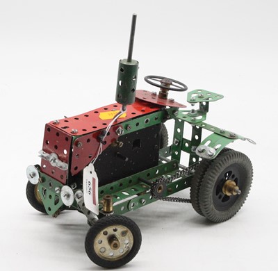 Lot 656 - A Meccano model of a tractor