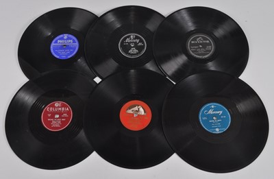 Lot 1160 - A collection of 10" shellac records dating...