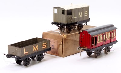 Lot 121 - Hornby 1925-8 LMS No. 1 passenger coach with...