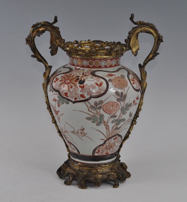 Lot 2467 - A Japanese Meiji period Imari porcelain vase,...