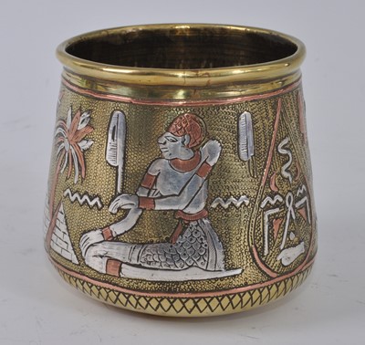 Lot 2286 - An early 20th century 'Cairoware' brass bowl...