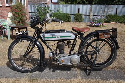 Lot 2270 - A 1915 Triumph 499cc motorcycle Registration...