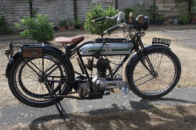 Lot 2270 - A 1915 Triumph 499cc motorcycle Registration...