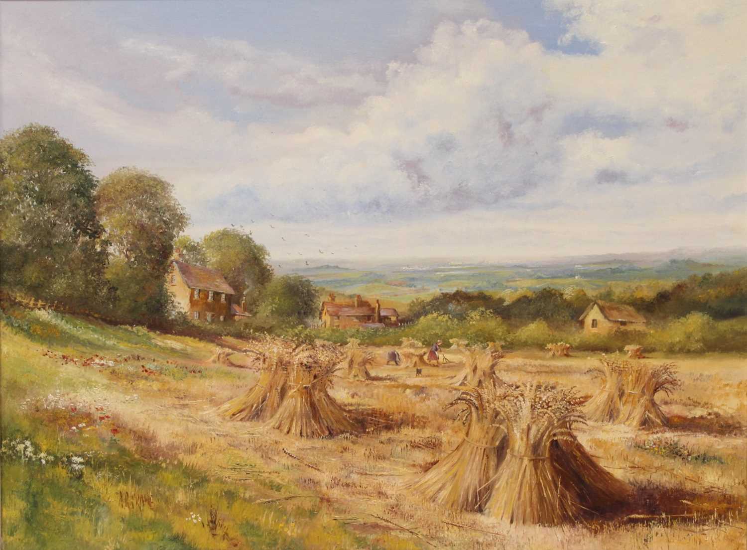 Lot 383 - Allan Roy Crane - Bountiful days, oil on...
