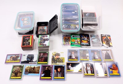 Lot 1826 - Box containing a collection of Topps and Match...