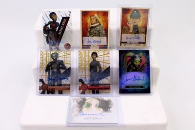 Lot 1835 - Collection of Topps Star Wars Signed Authentic...