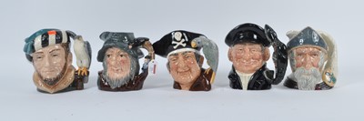 Lot 33 - A collection of five Royal Doulton character...