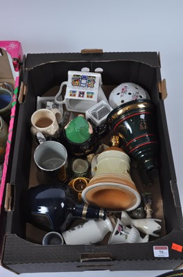 Lot 75 - Two boxes of various ceramics, to include...