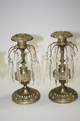 Lot 92 - A pair of 19th century gilt metal table...