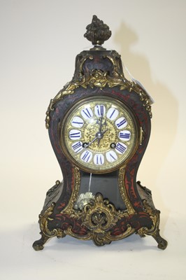 Lot 95 - A 19th century French boulle inlaid eight-day...