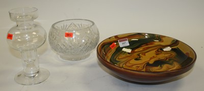 Lot 107 - An agateware type earthenware bowl, dia.24cm;...