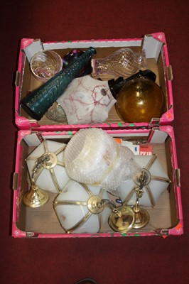Lot 157 - Two boxes of various lighting