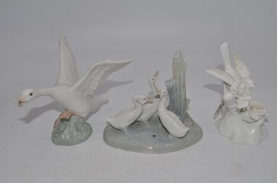 Lot 196 - A collection of various porcelain models of...