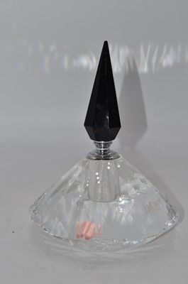 Lot 216 - An Art Deco style oversize glass scent bottle,...