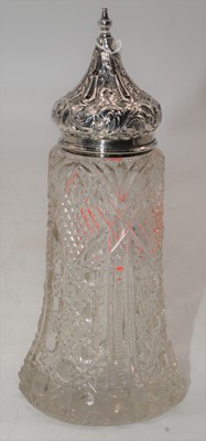 Lot 251 - An Edward VII repousse decorated silver lidded...