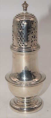 Lot 255 - A George VI silver lighthouse sifter,...