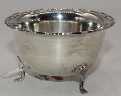 Lot 266 - An Elizabeth II silver bowl, standing upon...