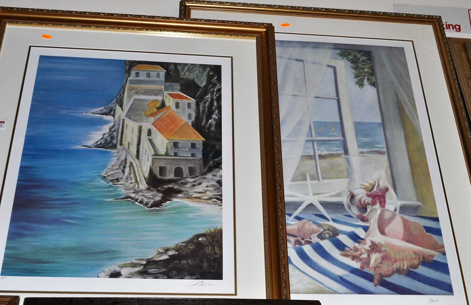 Lot 1021 - Randal Leigh - View from the Villa, lithograph...