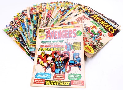 Lot 1820 - One tray of various Avengers Marvel comics to...