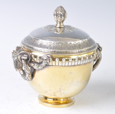 Lot 2167 - A late Victorian silver and silver-gilt urn...