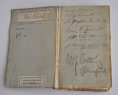Lot 2066 - Gillingwater, Edmund: An Historical And...