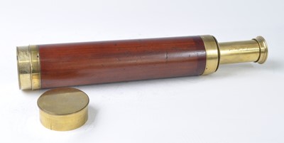 Lot 2292 - An early 19th century brass 4-draw telescope...