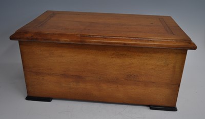 Lot 2294 - A late 19th century Swiss cylinder music box...