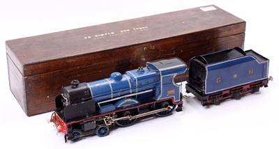 Lot 195 - Brass kit built, 2-rail, 0 gauge 4-4-0 class...