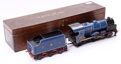 Lot 195 - Brass kit built, 2-rail, 0 gauge 4-4-0 class...