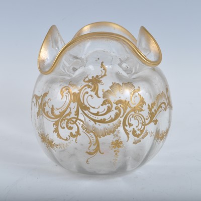 Lot 2120 - A late 19th century French glass vase, in the...