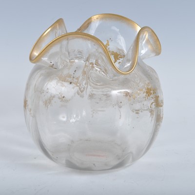 Lot 2120 - A late 19th century French glass vase, in the...