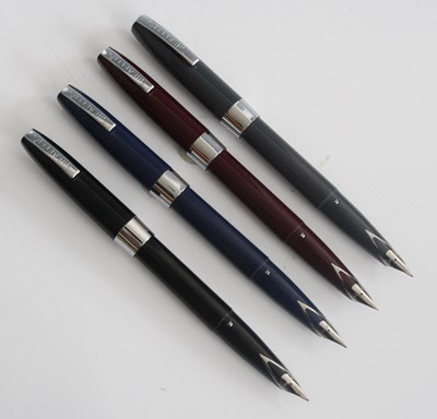 Lot 108 - Four Sheaffer Compact fountain pens, circa...