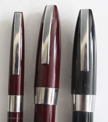 Lot 111 - A Sheaffer PFM fountain pen, in burgundy with...