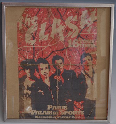 Lot 1235 - The Clash, a 16 Tons Tour poster for the Paris...