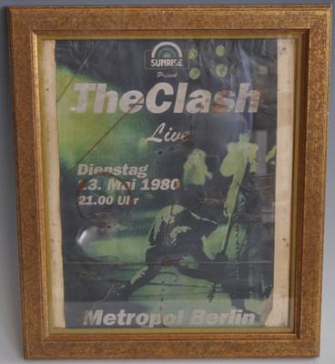 Lot 1236 - The Clash, a Sunrise promotional poster/flyer...