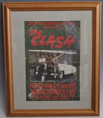 Lot 1238 - The Clash, a promotional poster/flyer for the...