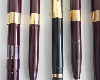 Lot 147 - Two cased Sheaffer Compact fountain pen and...