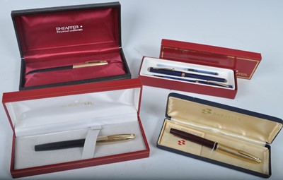 Lot 149 - Three cased Sheaffer Imperial fountain pens,...