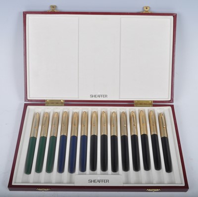 Lot 162 - A cased collection of fourteen Sheaffer...