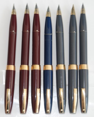 Lot 166 - A collection of seven Sheaffer Imperial III...