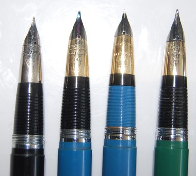 Lot 170 - A collection of seven Sheaffer Snorkel...